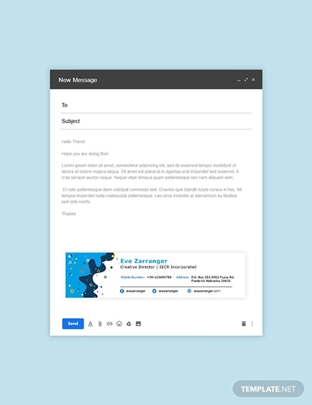 creative corporate email signature template