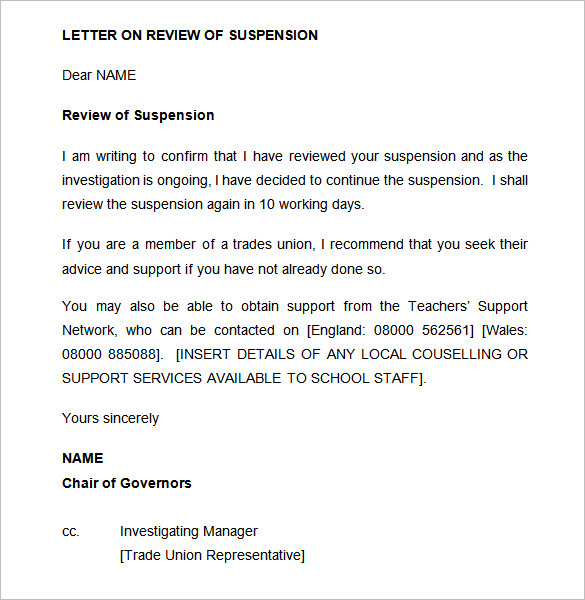 Employee Disciplinary Letter Template Free Samples Examples 