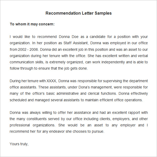 26+ FREE Employee Recommendation Letters - PDF, DOC