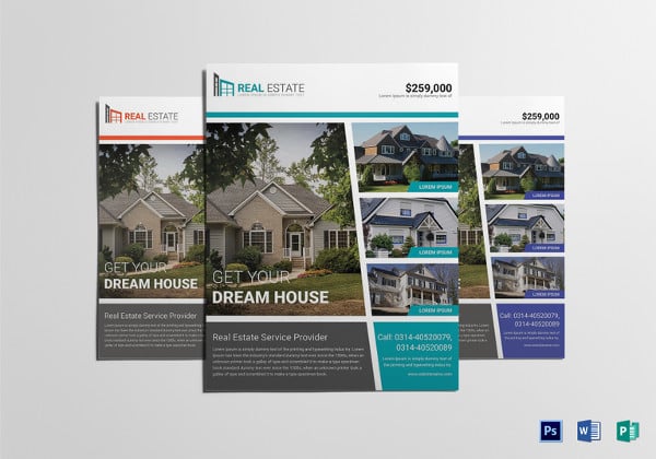 dream home real estate flyer template