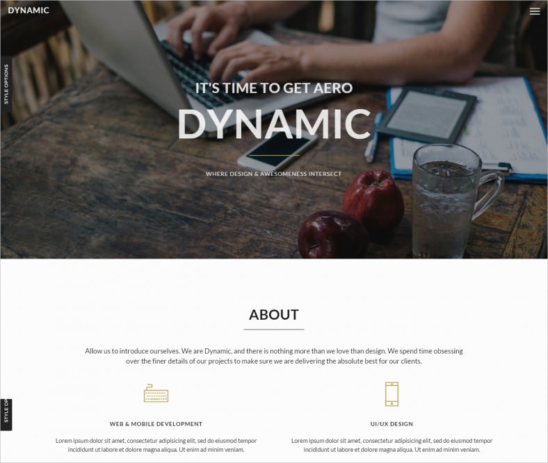 dynamic portfolio template 788x