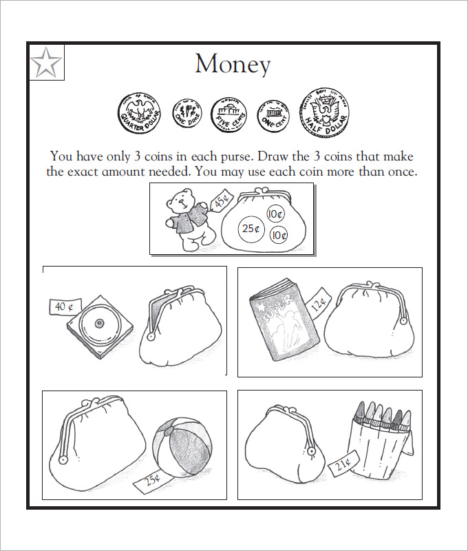 20 Sample Kids Money Worksheet Templates 20 Free PDF Documents Download