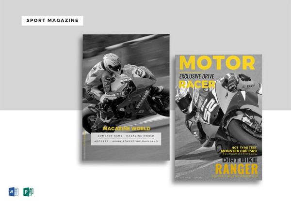 easy to edit sports magazine template
