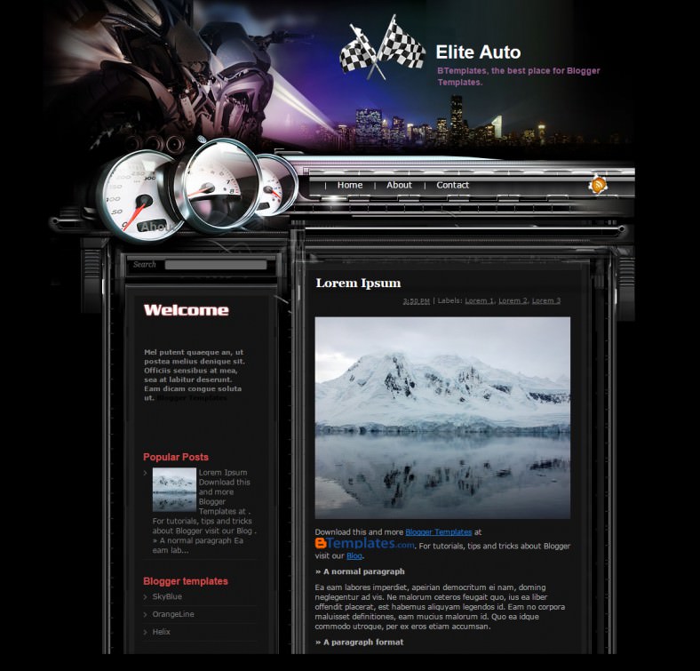 elite auto automobile responsive blogger template 788x