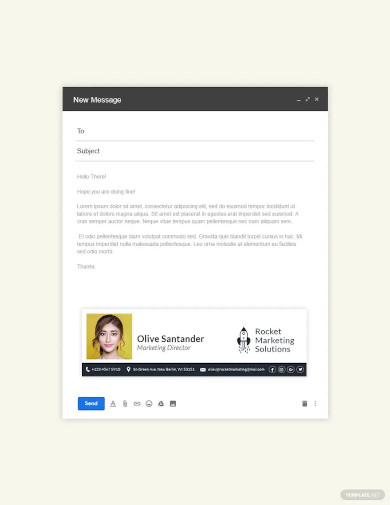 40+ Outlook Email Signature Templates - Samples, Examples & Formats ...