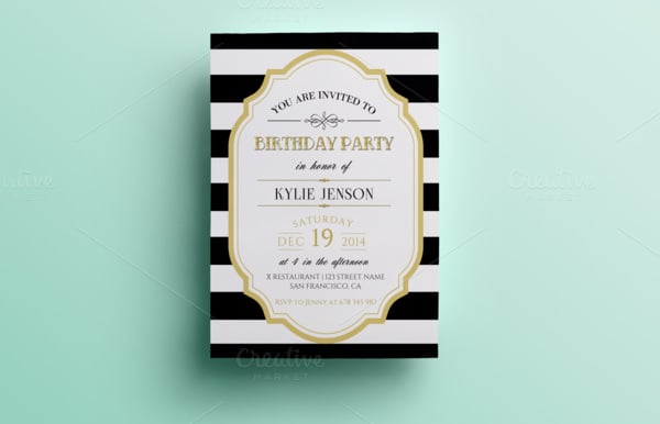 example birthday party invitation template