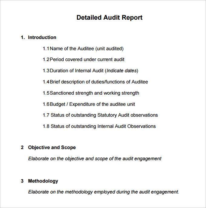 How Do You Write A Simple Audit Report