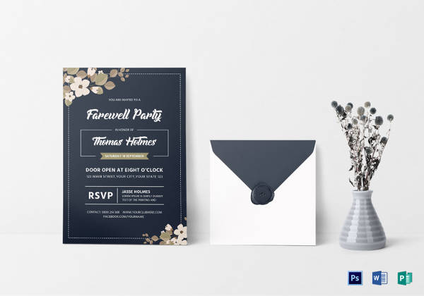 Farewell Party Invitation Template - 29+ Free PSD Format Download!