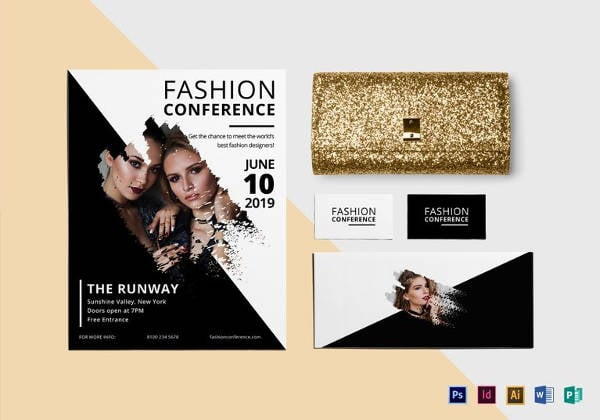 fashion conference flyer template