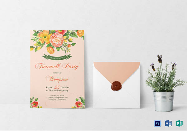 Farewell Party Invitation Template - 29+ Free PSD Format Download!