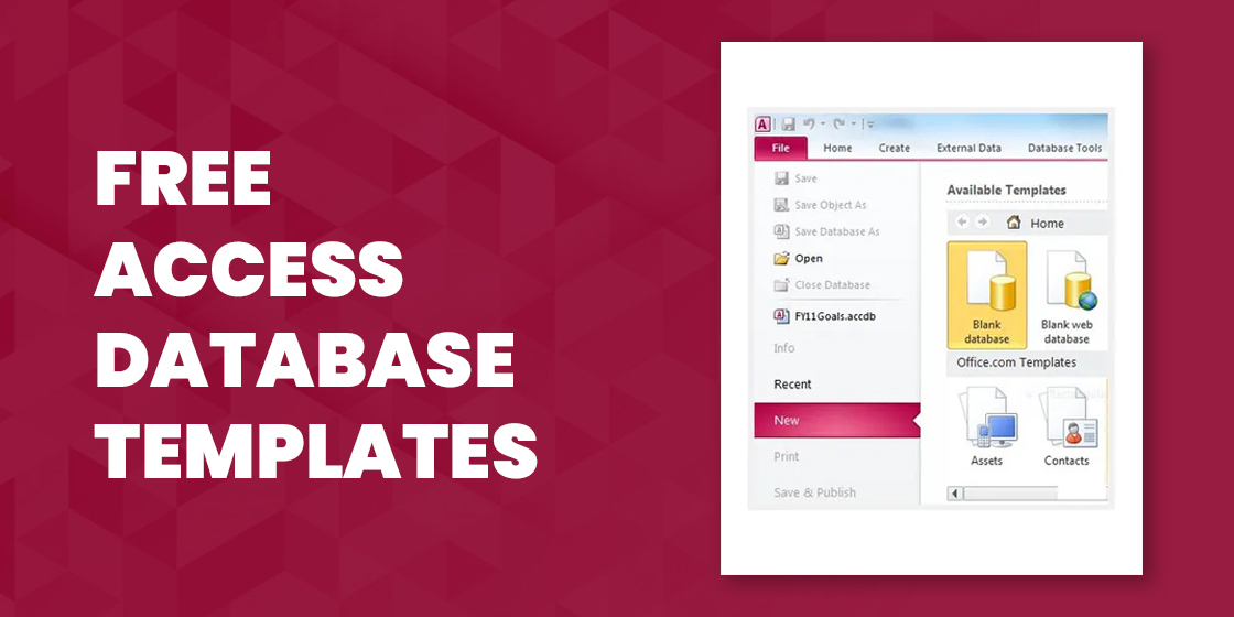 22  Free Access Database Template