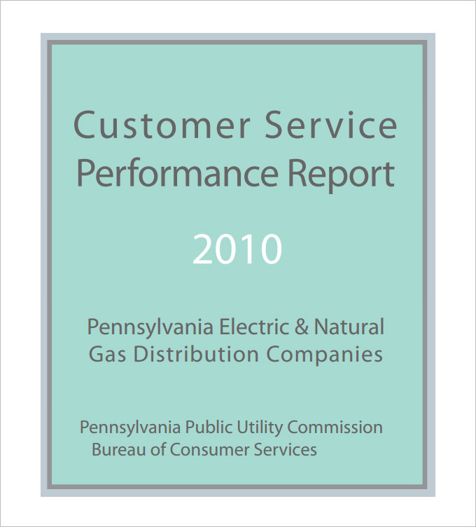 free customer service report template pdf