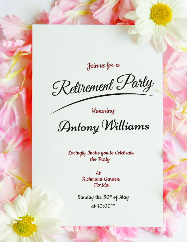 30+ Retirement Party Invitation Design & Templates - PSD ...