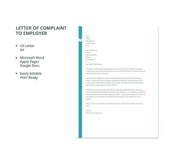 50+ FREE Complaint Letter Templates - DOC, PDF