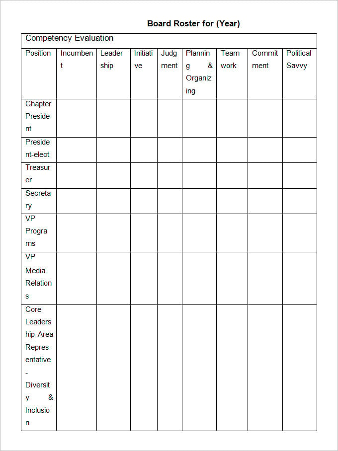 free sucess planning template