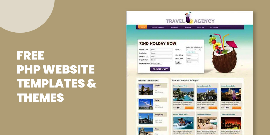 32+ Free PHP Website Templates & Themes