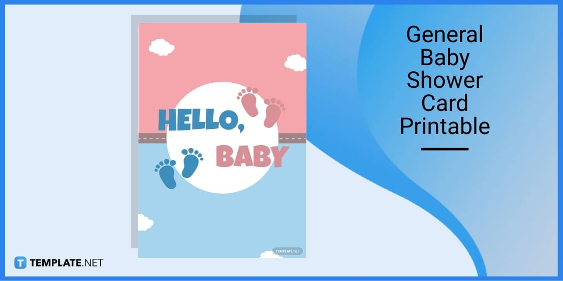 general baby shower card printable template