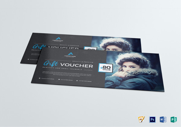 gift voucher psd template