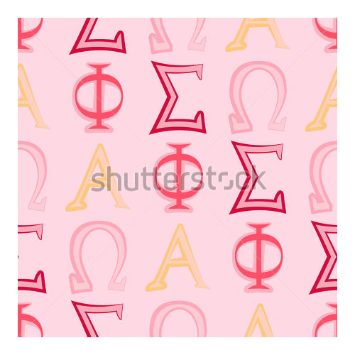 greek alphabet letters in pink