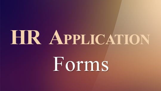 hr application forms