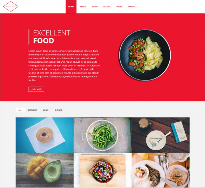 36+ Restaurant HTML5 site Themes & Templates