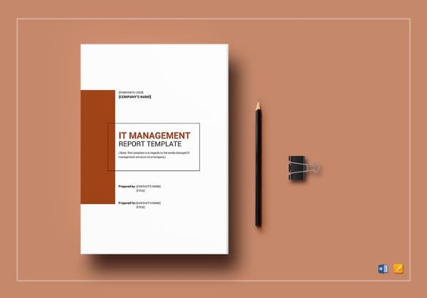 it management report word template