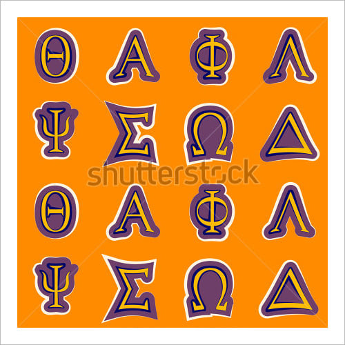 inscription greek alphabet letters