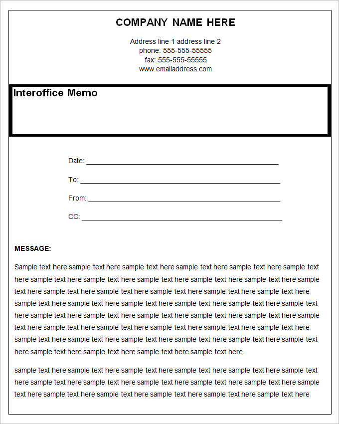 Interoffice Memo Template 13  Word PDF Google Docs Documents Download