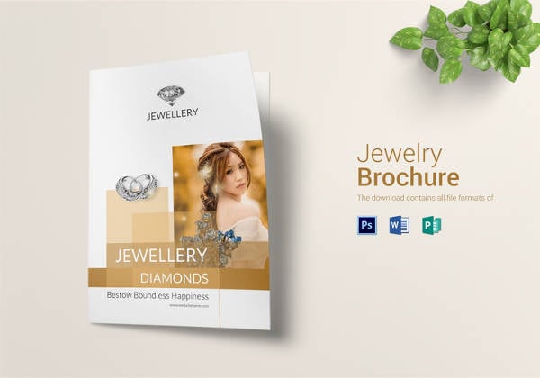 jewellery bi fold brochure design