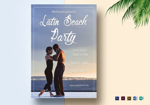latin-nights-beach-flyer-template