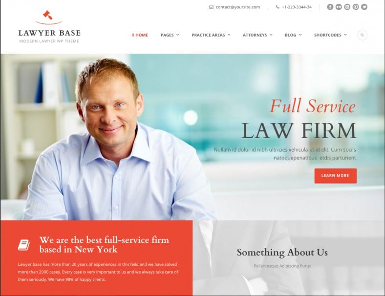 19+ Best Lawyer Website Templates Free & Premium Themes