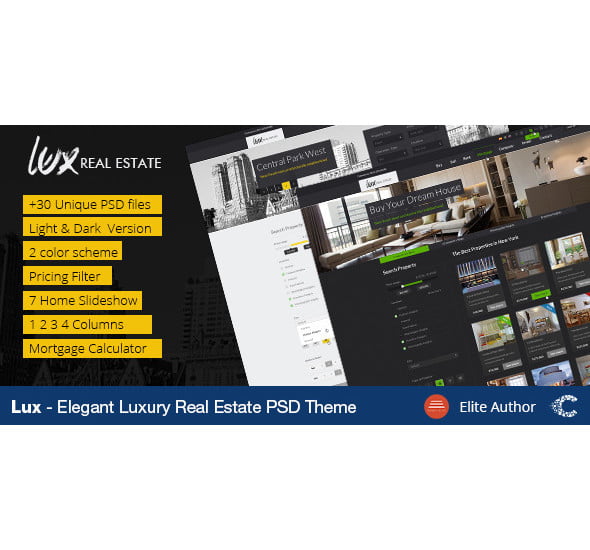 luxury real estate psd template