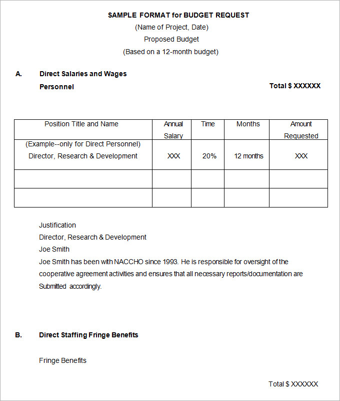 mentorship project sample budget proposal template