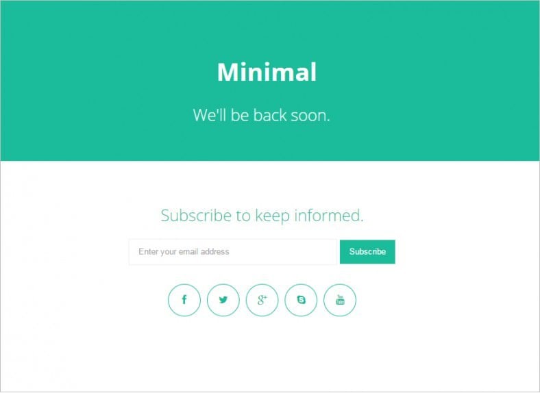 minimal html5 coming soon page template1 4 788x