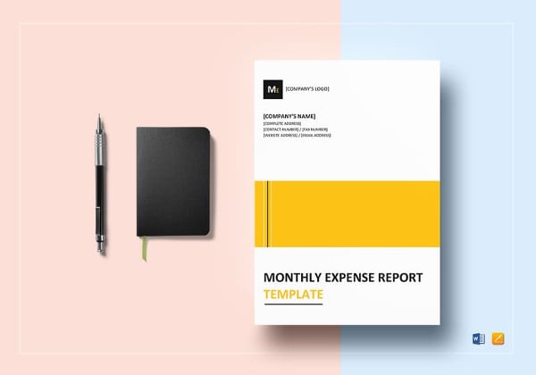 monthly expense report template in ms word format