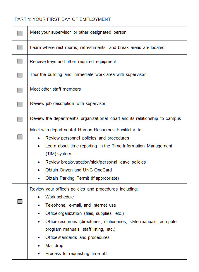 new employee orientation template