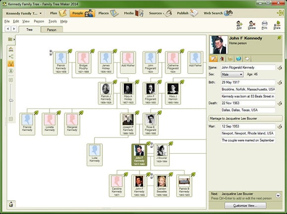 family tree builder software