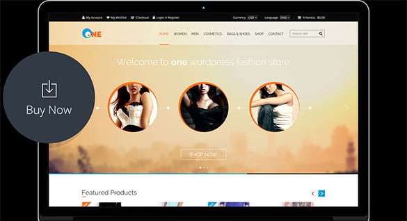 one – ecommerce psd template