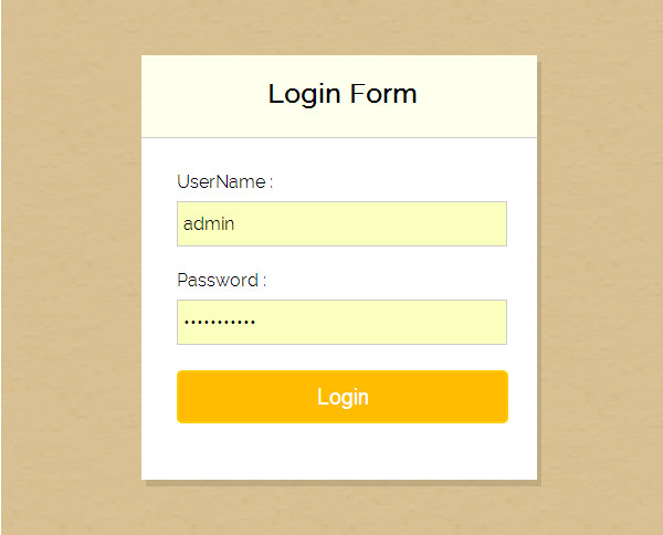 php login form with sessions