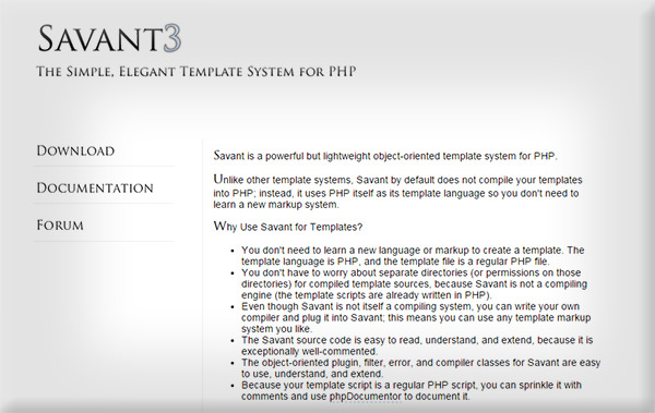 Lightweight Template Engine with PHP