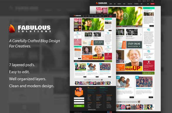 psd template for newsmagazine