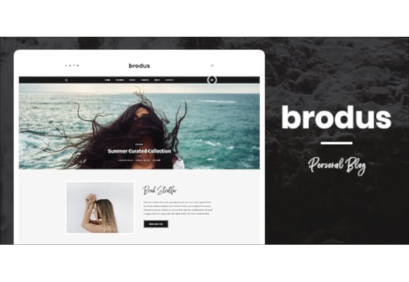 personal blog psd template