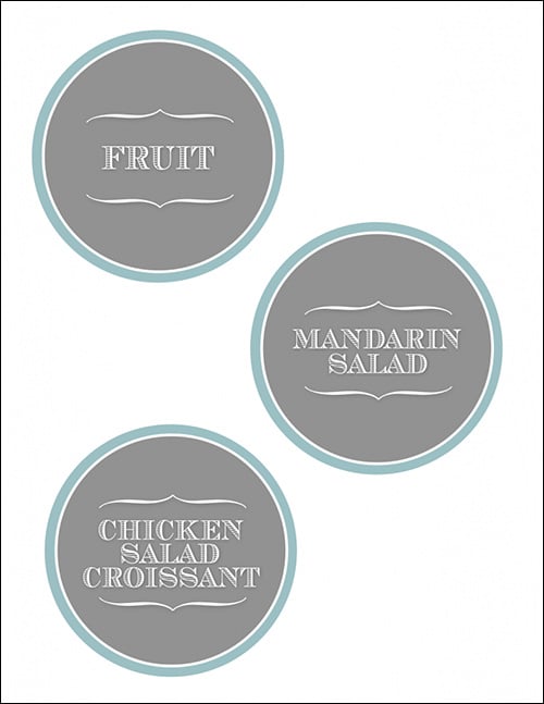 printable food label template