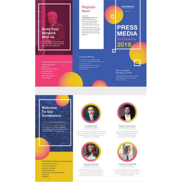 professional conference brochure
