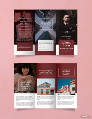 real estate agent brochure template