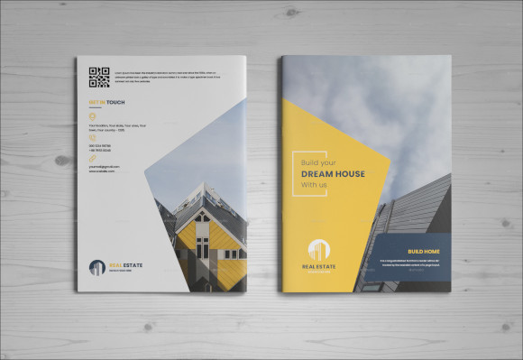 real estate brochure indesign template