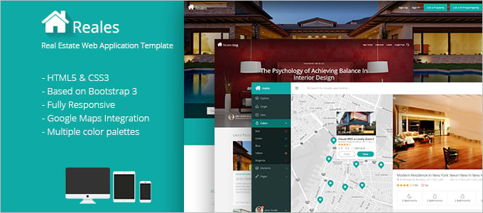 real estate web application template