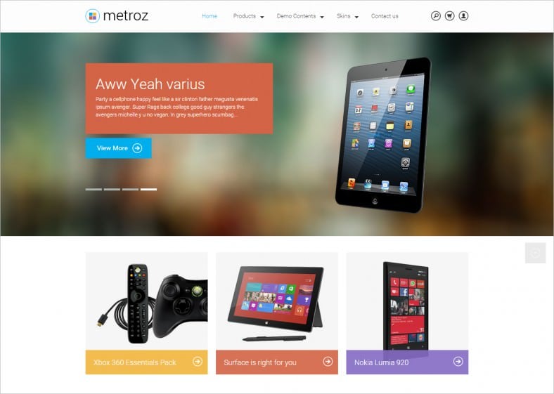 responsive drupal template for mobile store 788x