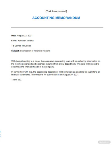 10+ Accounting Memo Templates - Word, PDF Documents Download