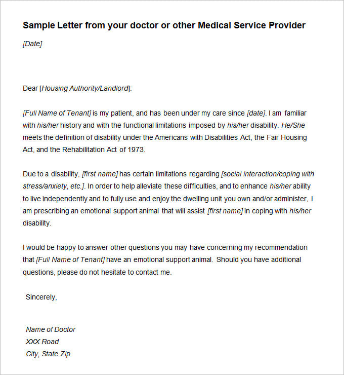 Doctor Letter Template 16 Free Word Excel Pdf Format Download